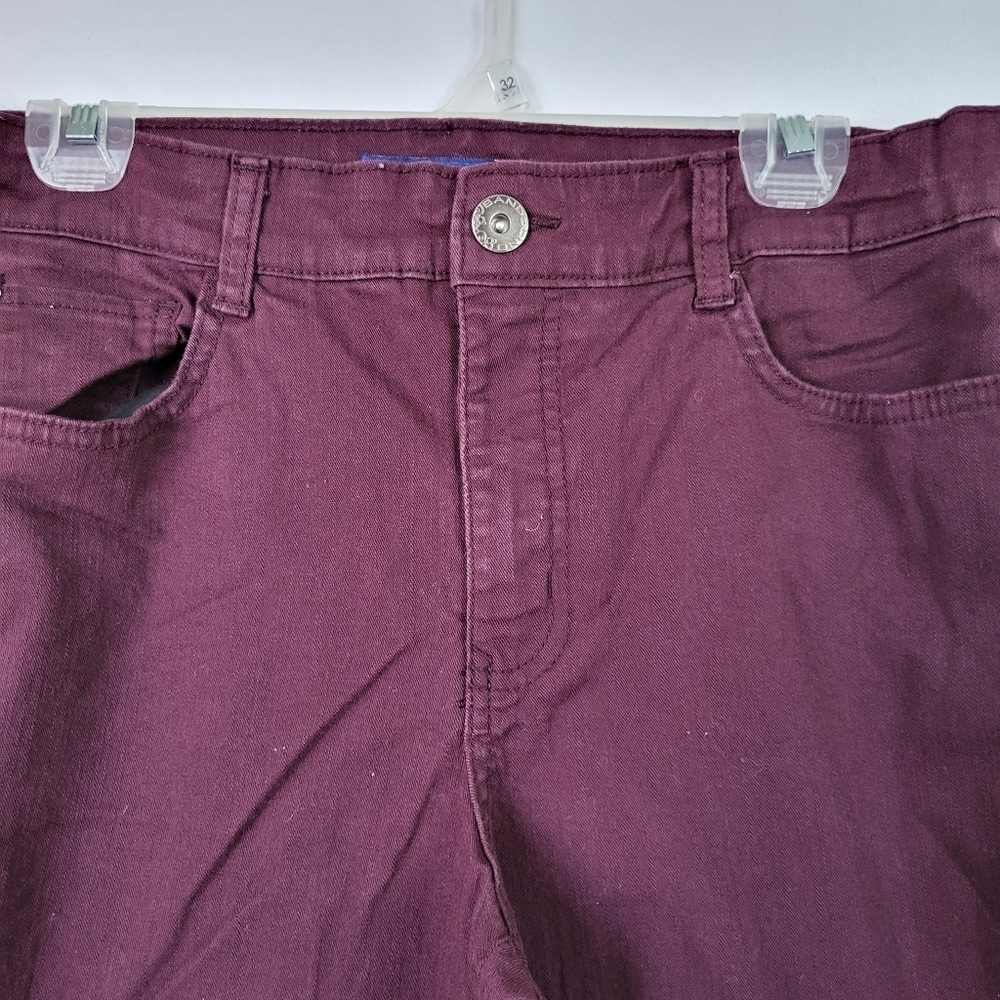 Bandolino Womens 12 Maroon Jeans Carloine Fit - Picture 3 of 8
